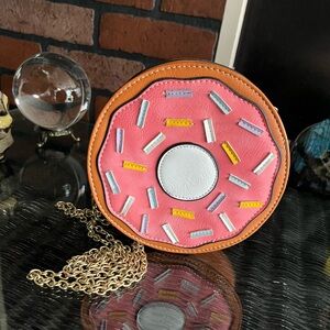 Pink Donut Chain Strap Purse